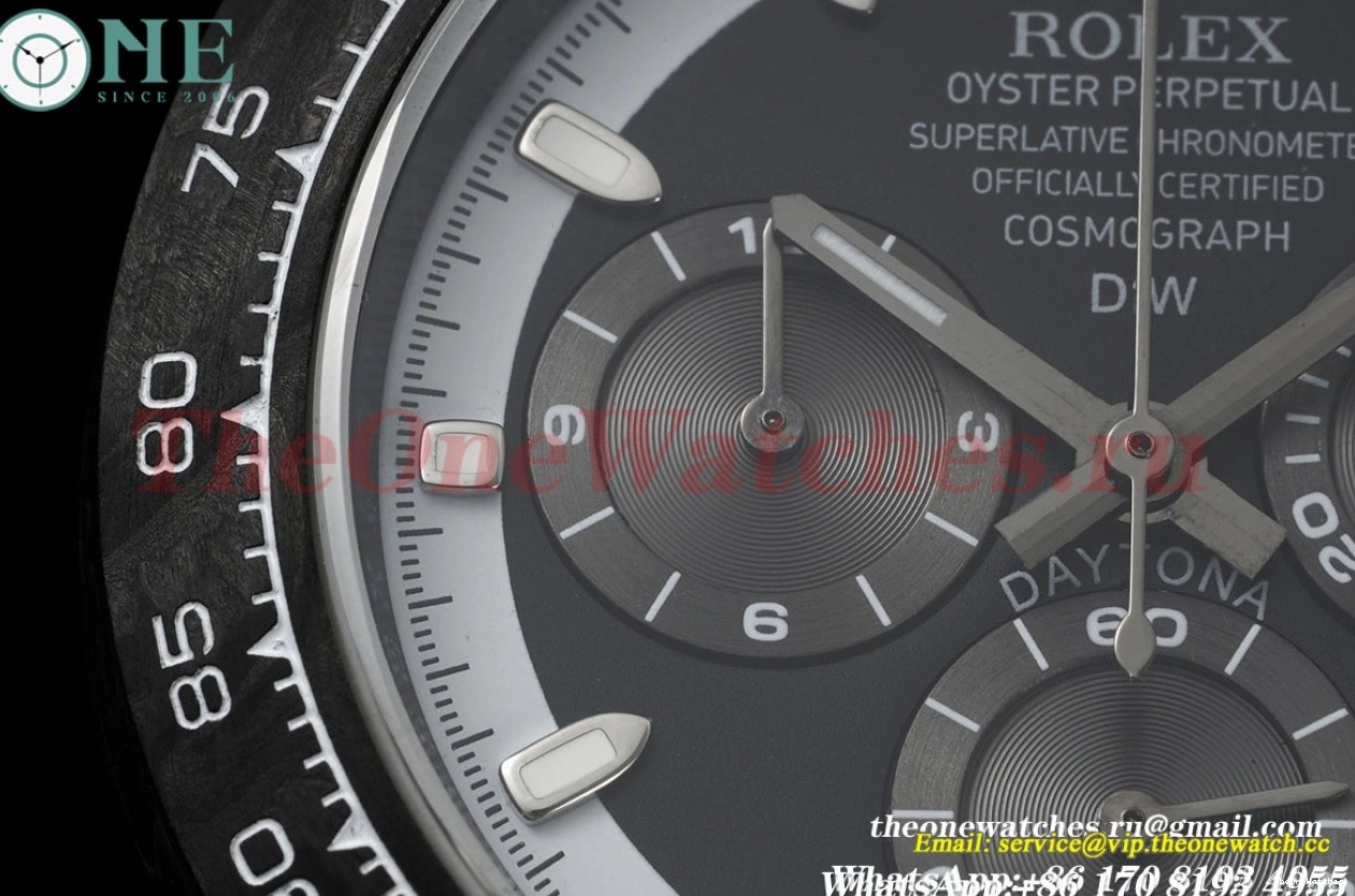 White 40mm Dial Daytona SA4130 DIW Carbon QF NY Black 1230